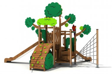 乐鱼官方游乐木质定制树形组