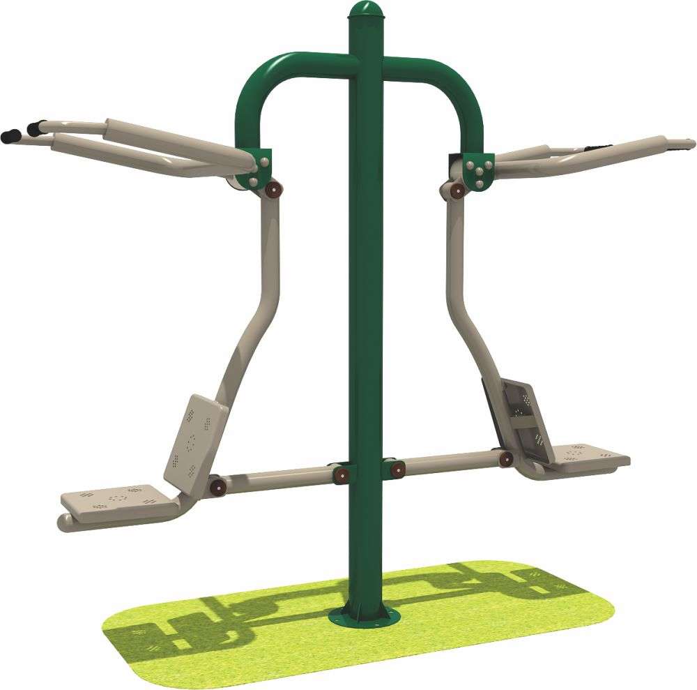 乐鱼官方健身器材 限位双人坐