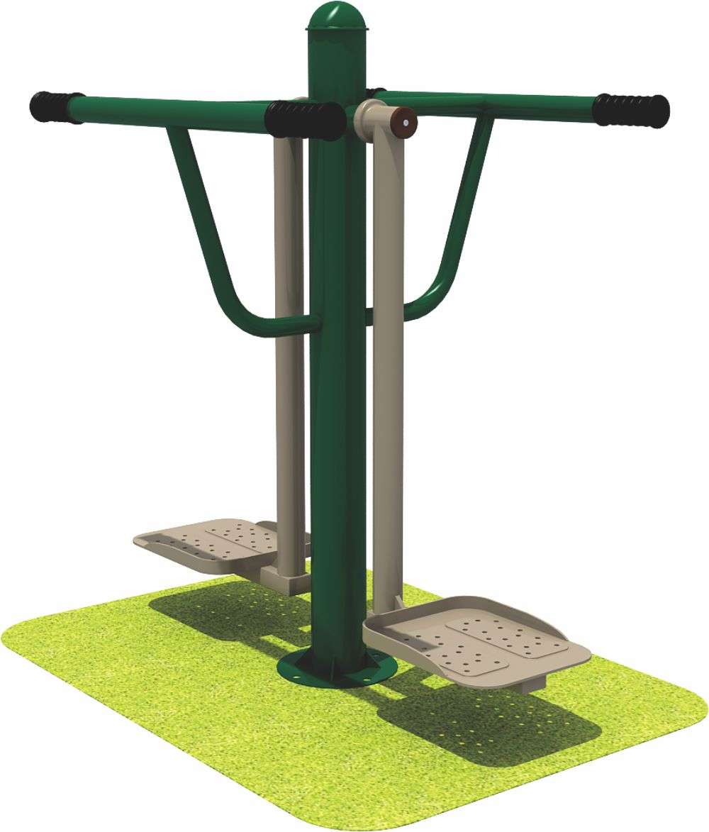 乐鱼官方健身器材 限位双人浪